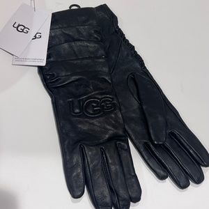 Genuine Leather UGG Gloves